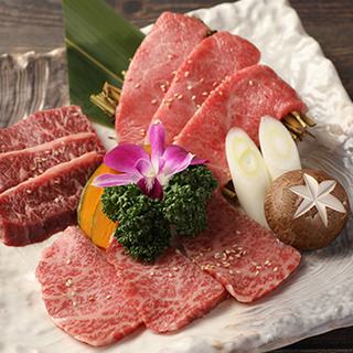 和牛焼肉 和心苑 新橋汐留店の和牛上盛り合わせ