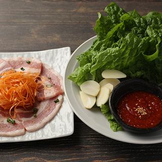 和牛焼肉 和心苑 新橋汐留店のサムギョプサル