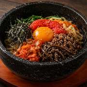 和牛焼肉 和心苑 新橋汐留店の明太子石焼ビビンバ